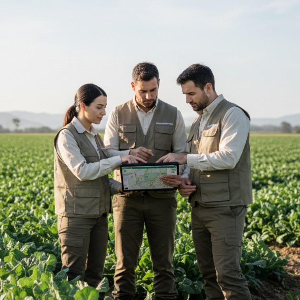 Field team using Argus on tablet