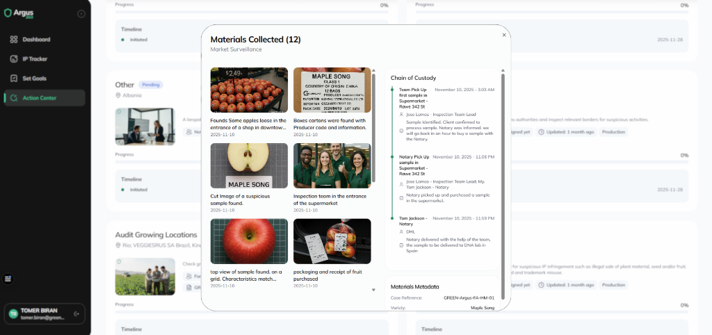 Evidence Trail documentation and file management